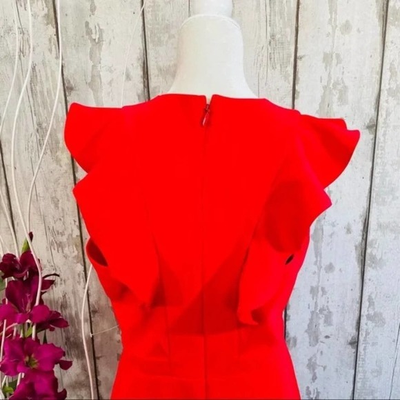 Chelsea 28 - NWOT Red Ruffled Mini Dress - Picture 7 of 9